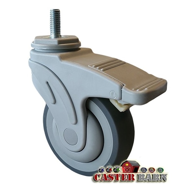 5" Total Locking Nylon Composite Medical Caster, 300 LBS Capacity, S